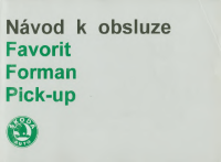 Skoda Favorit Navod k obsluze CZ-1993